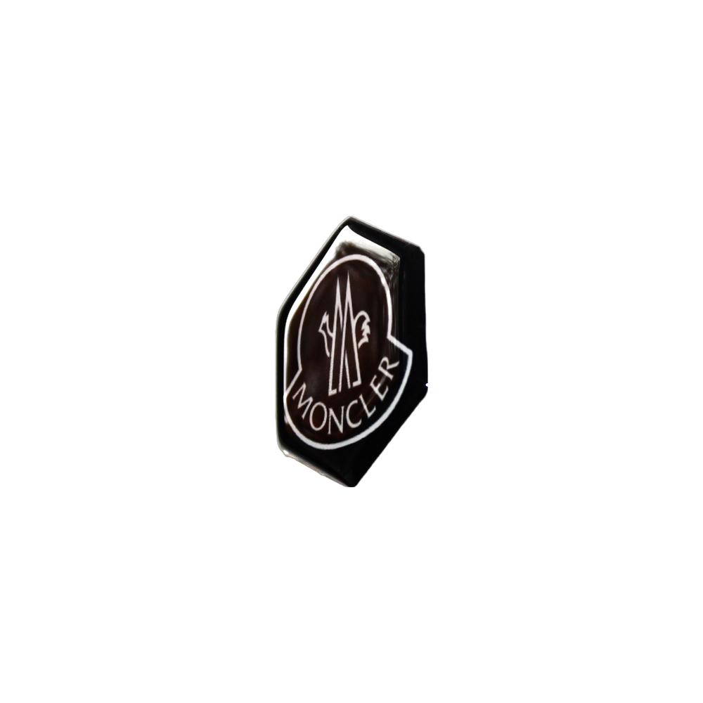 Piaggio Zip Moncler Sticker – Zwart/Wit 3D Doming Logo | Scooter Accessoire
