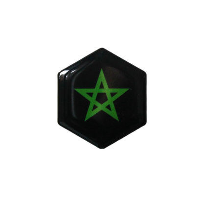 Piaggio Zip Marokkaanse Ster Sticker – Zwart 3D Doming Logo | Scooter Accessoire