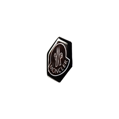 Piaggio Zip Moncler Sticker – Zwart/Wit 3D Doming Logo | Scooter Accessoire