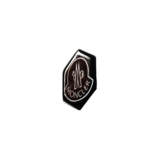 Piaggio Zip Moncler Sticker – Zwart/Wit 3D Doming Logo | Scooter Accessoire