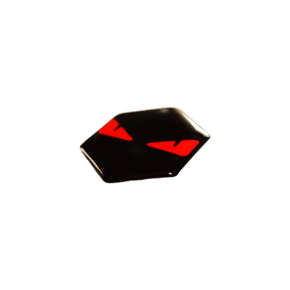 Piaggio Zip Boze Ogen Sticker – Rood 3D Doming Logo | Scooter Accessoire