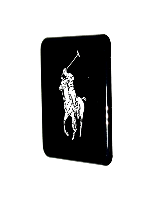 Vespa Ralph Lauren Sticker – Zwart 3D Doming Logo | Scooter Accessoire